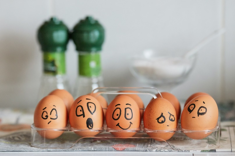 Emotional eggs in a box that could do with some online therapy in Manchester